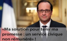 Service civique : François Hollande pour une formule plus courte et non rémunérée